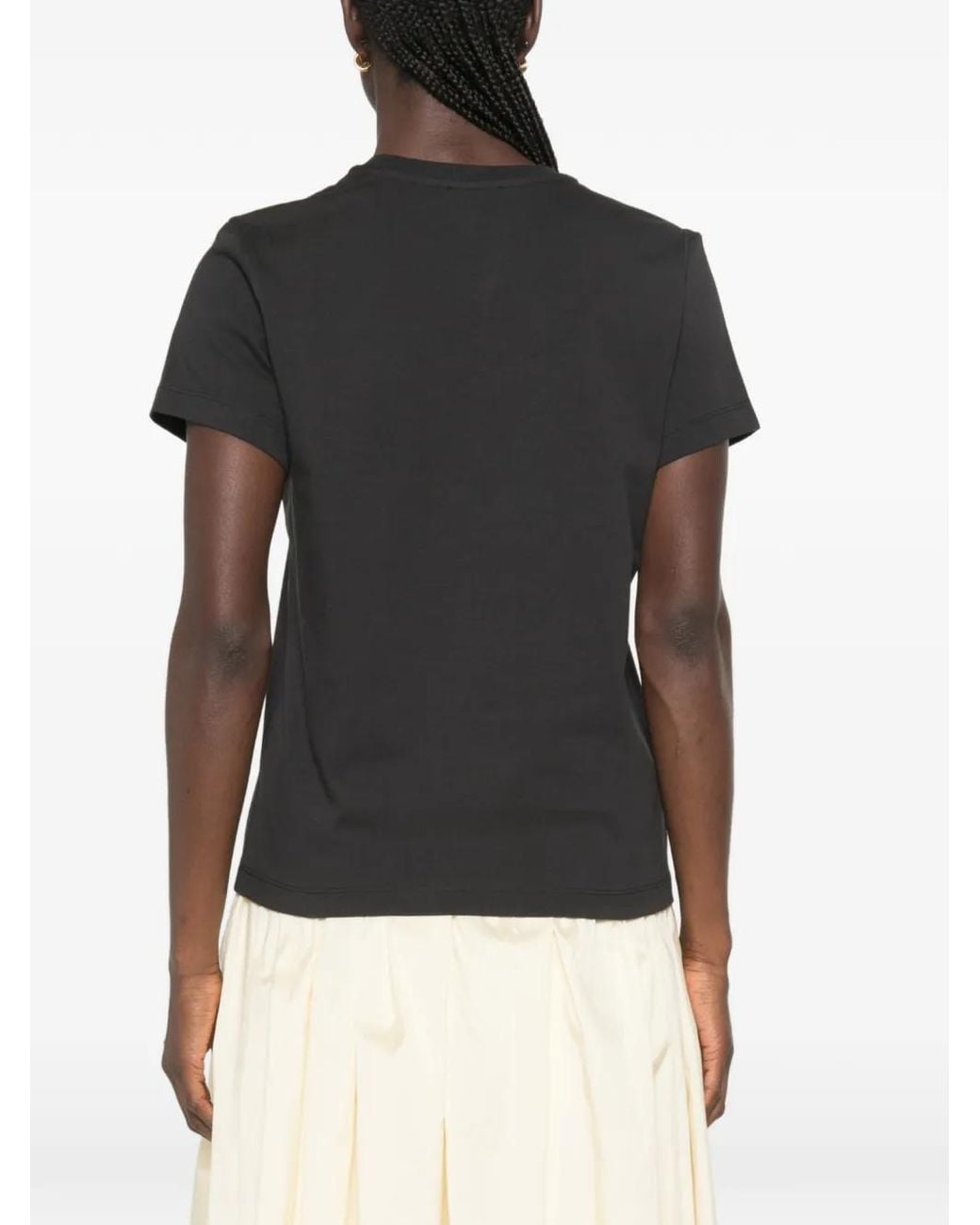 A.P.C. Black Logo-Print T-Shirt