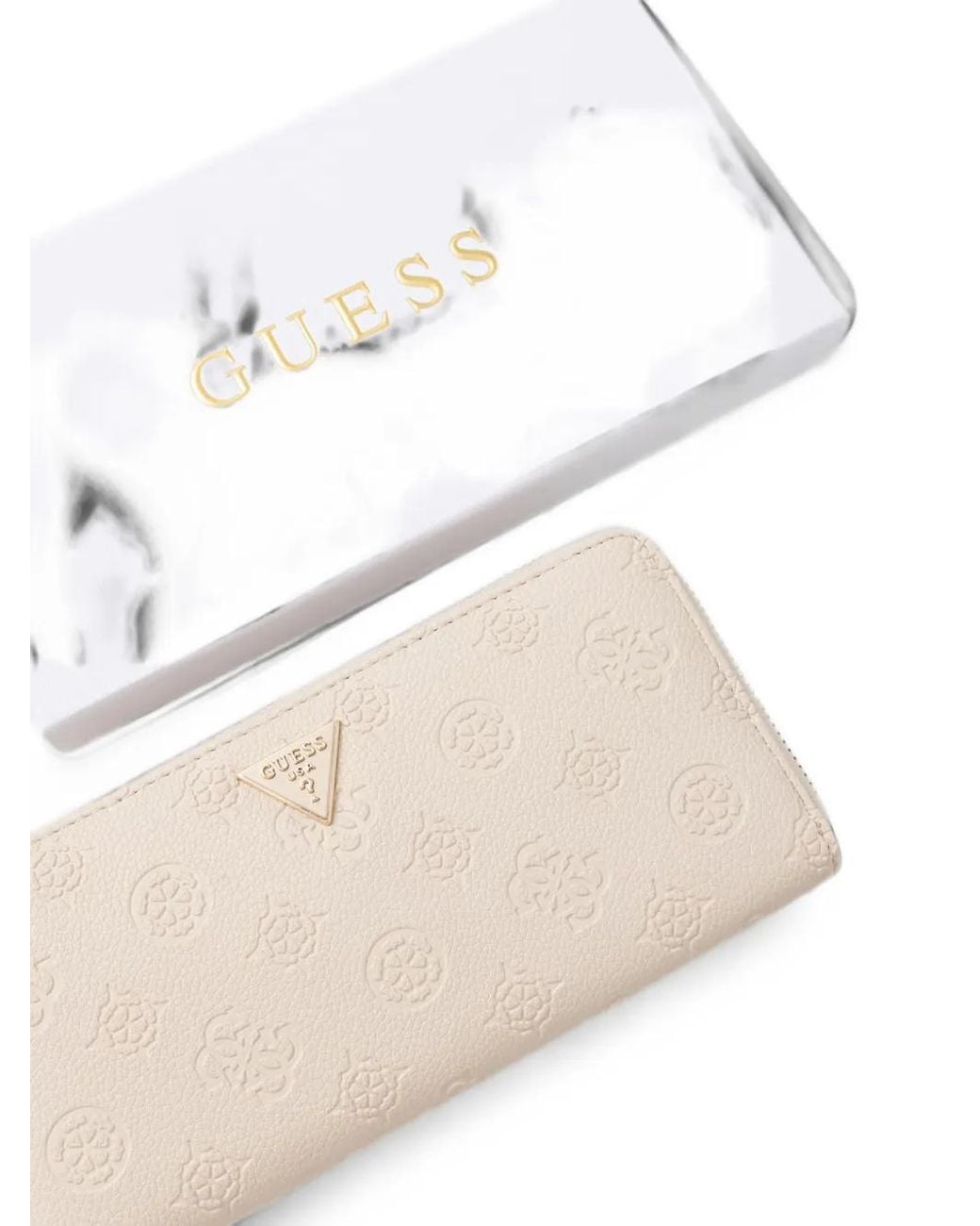 Guess Natural Blake Zip-Around Wallet