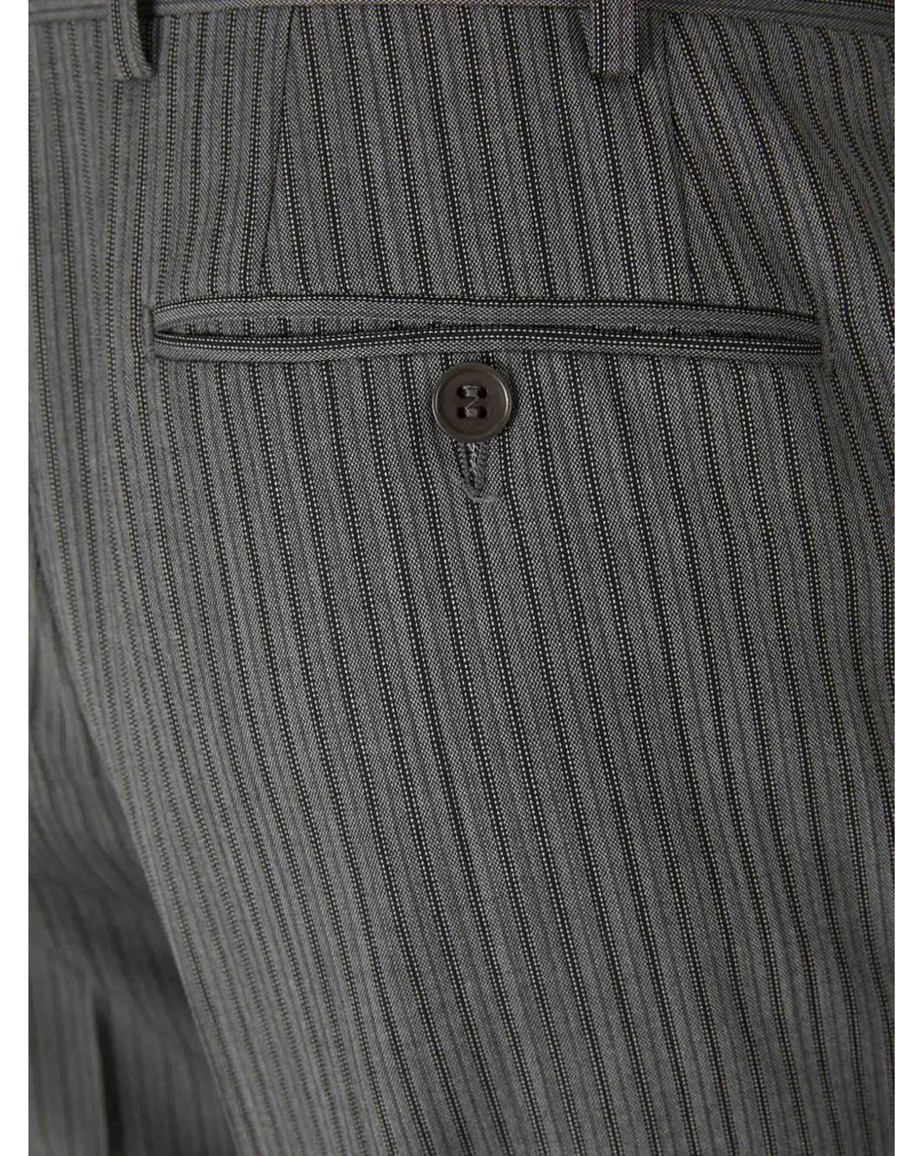Canali Gestreepte Pantalon in het Gray voor heren