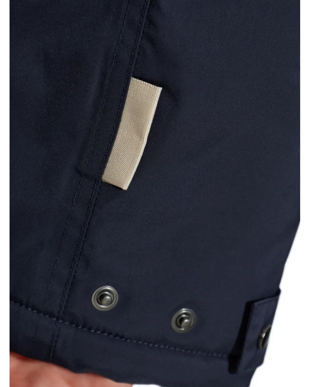 Rethinkit Studios Blue Logo-Patch Hooded Jacket