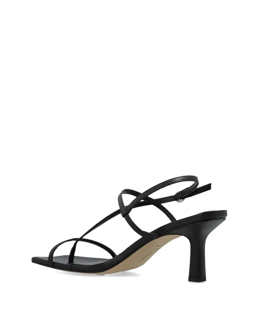 Aeyde Black 65Mm Elise Sandals