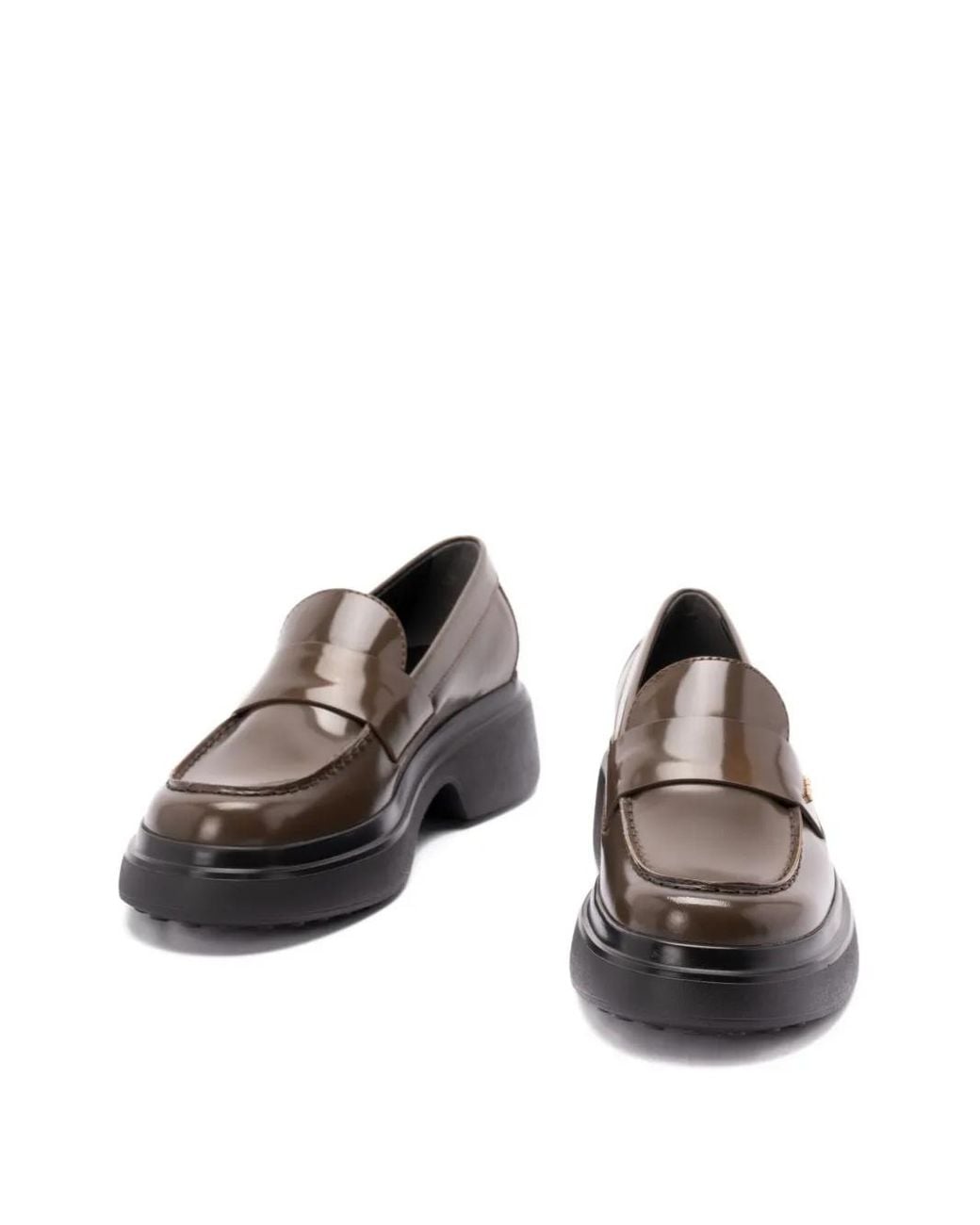 Tod's Brown Penny-Leather Loafers
