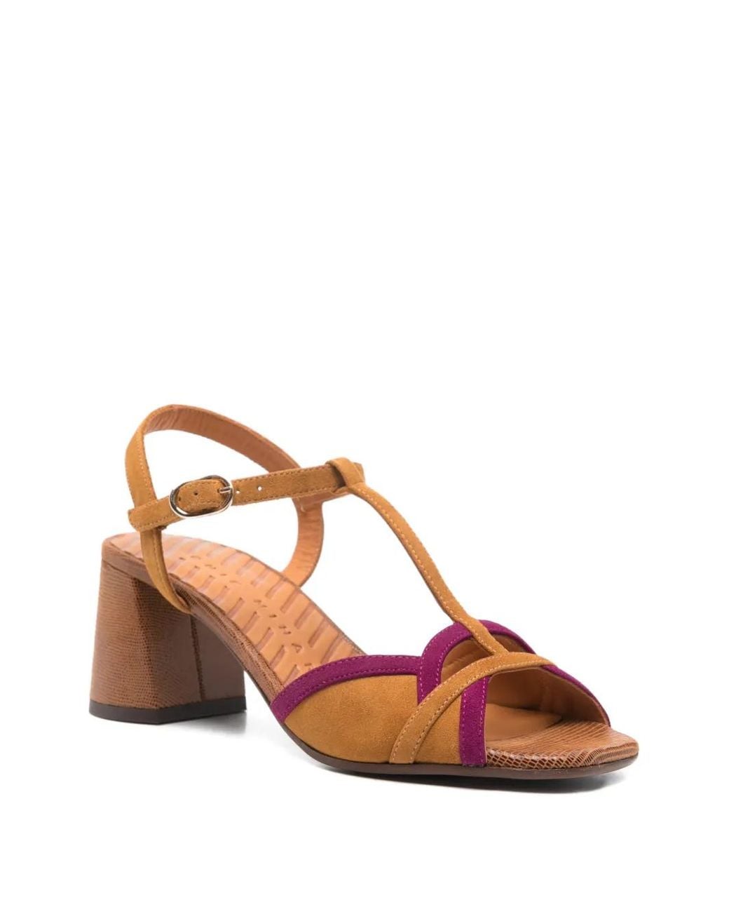 Chie Mihara Pink Ryejo T-Strap Leather Sandals