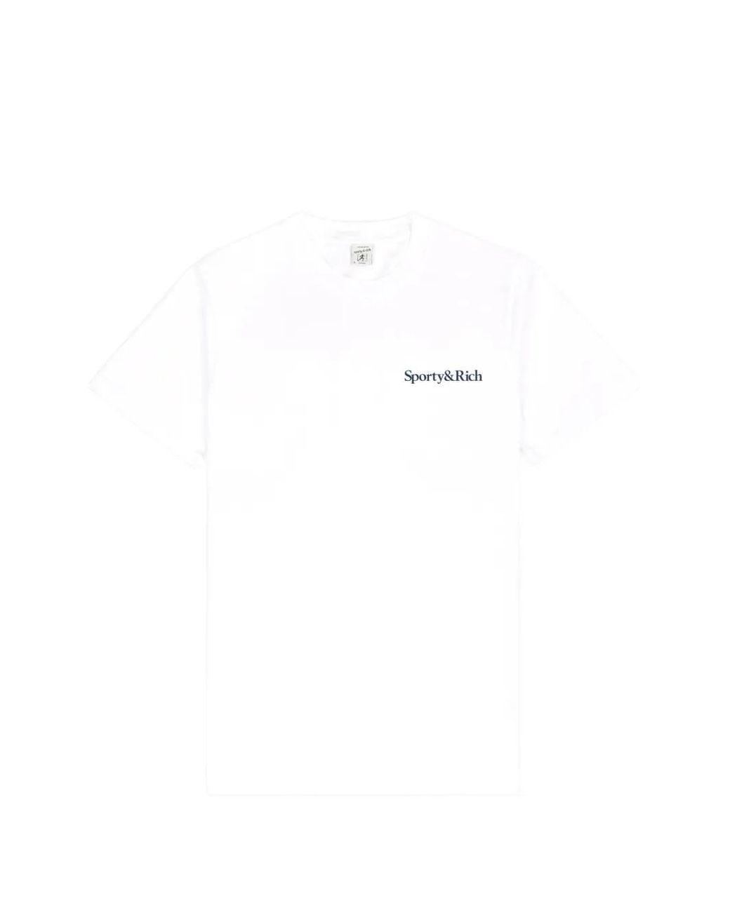 Sporty & Rich White Logo-Detail Short-Sleeve T-Shirt for men