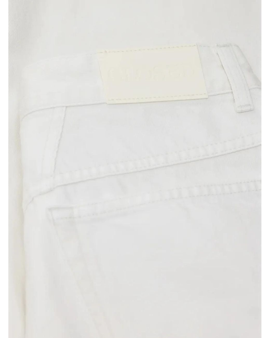 Closed White Jazzie Logo-Patch Jeans