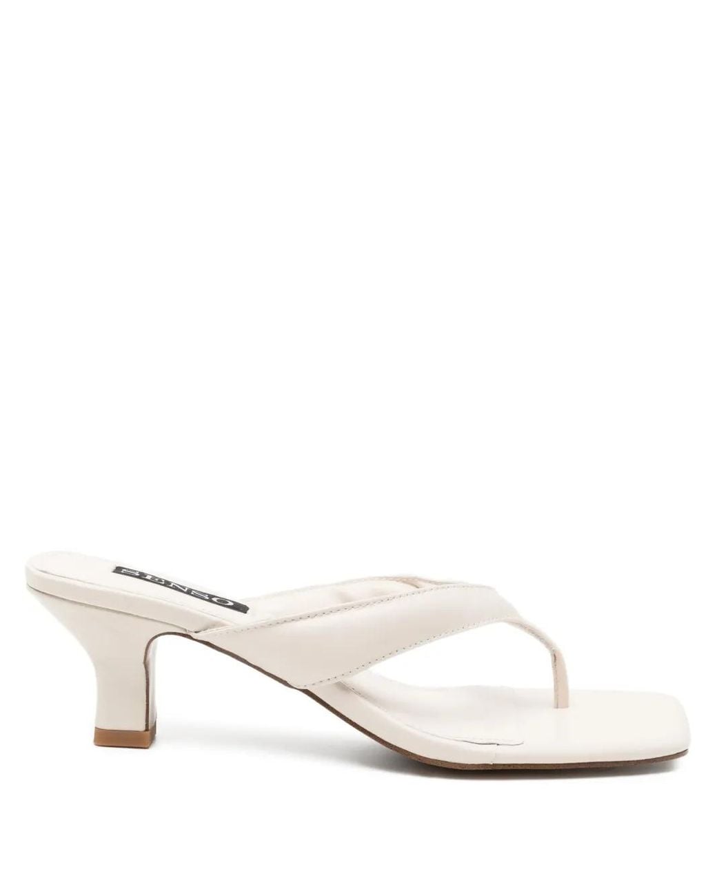 Senso White 60Mm Square Sandals