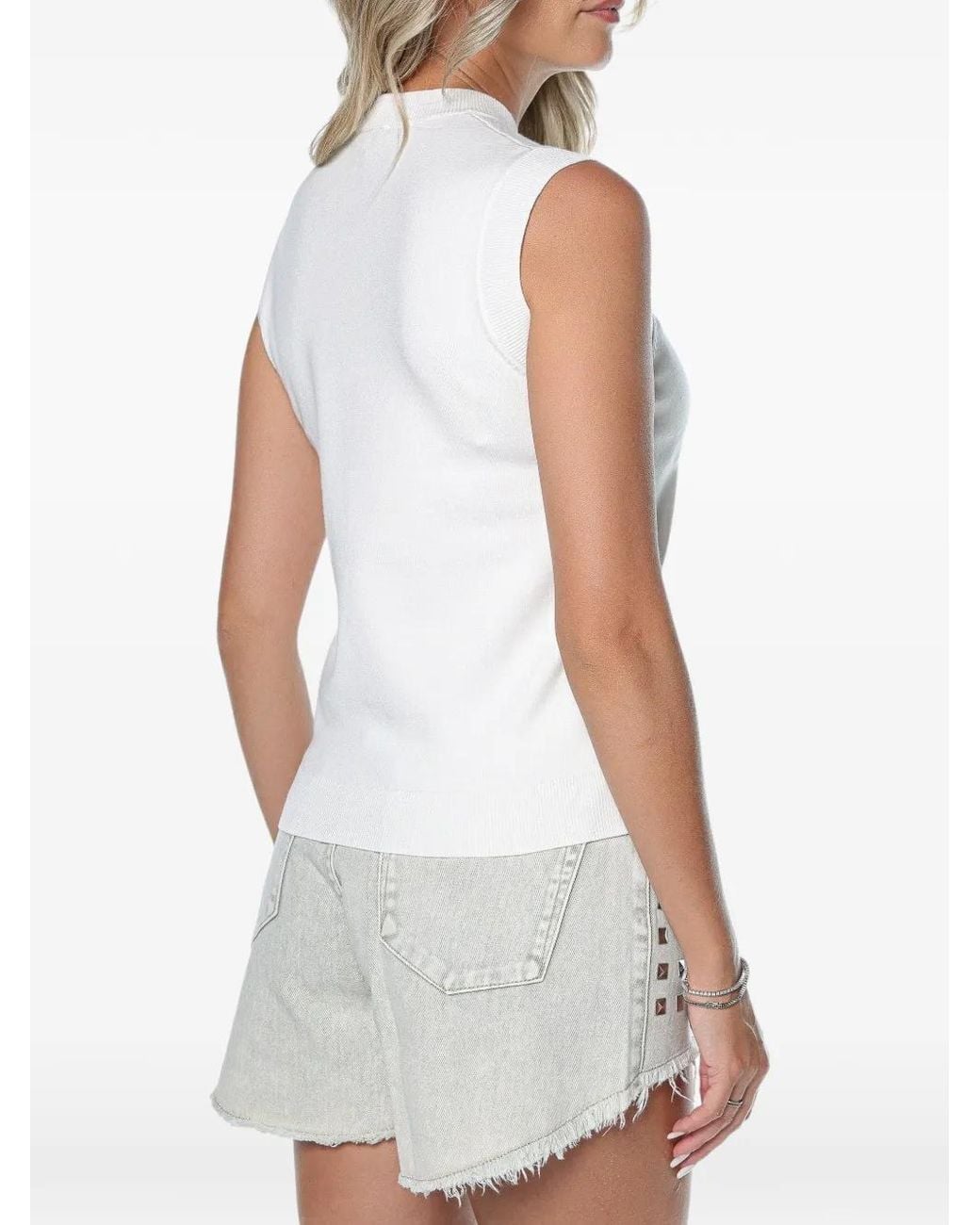 Ted Baker White Nyeli Organza Applique Top