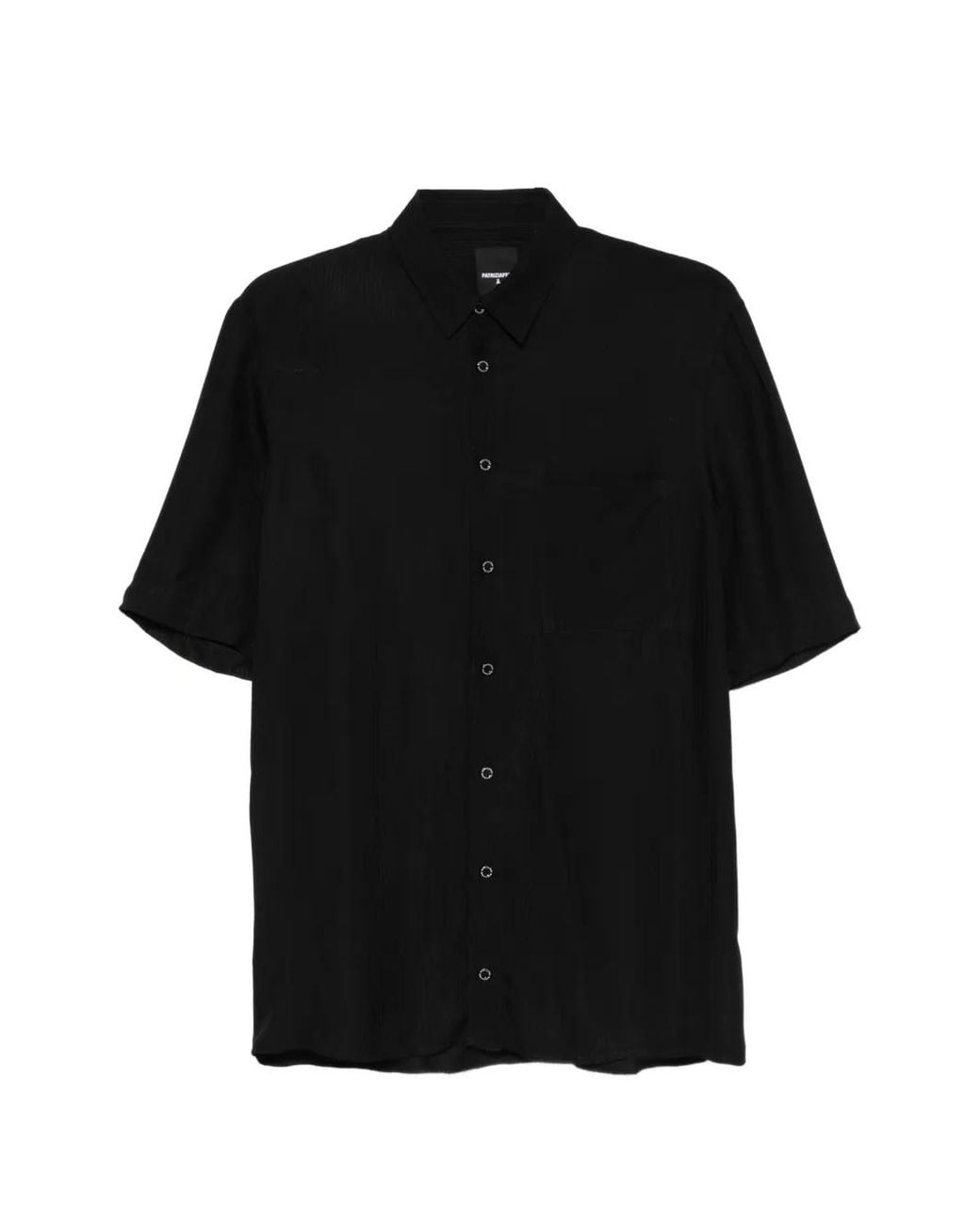 Patrizia Pepe Black Pocket Shirt for men