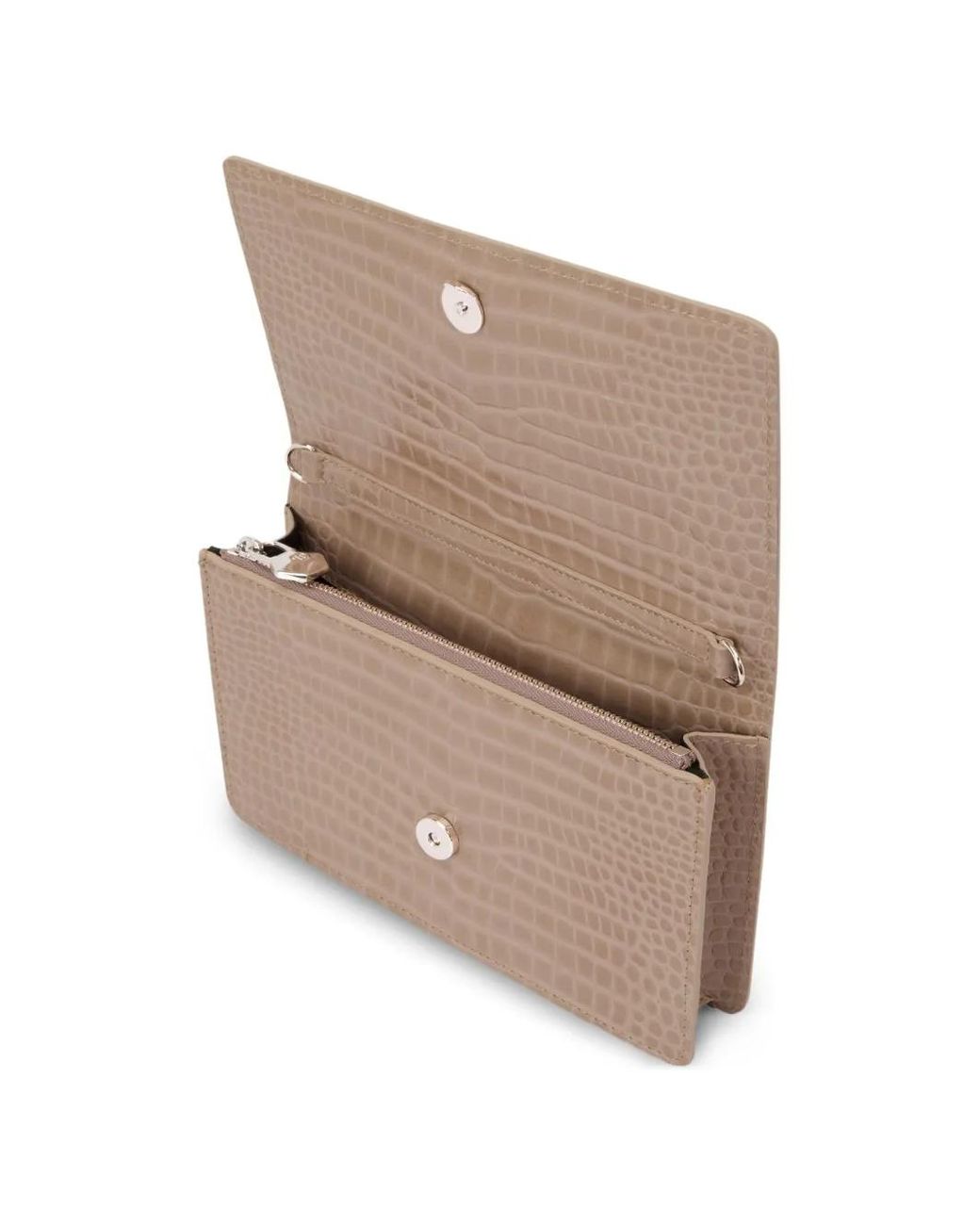 Philipp Plein Natural Hexagon-Logo Clutch Bag