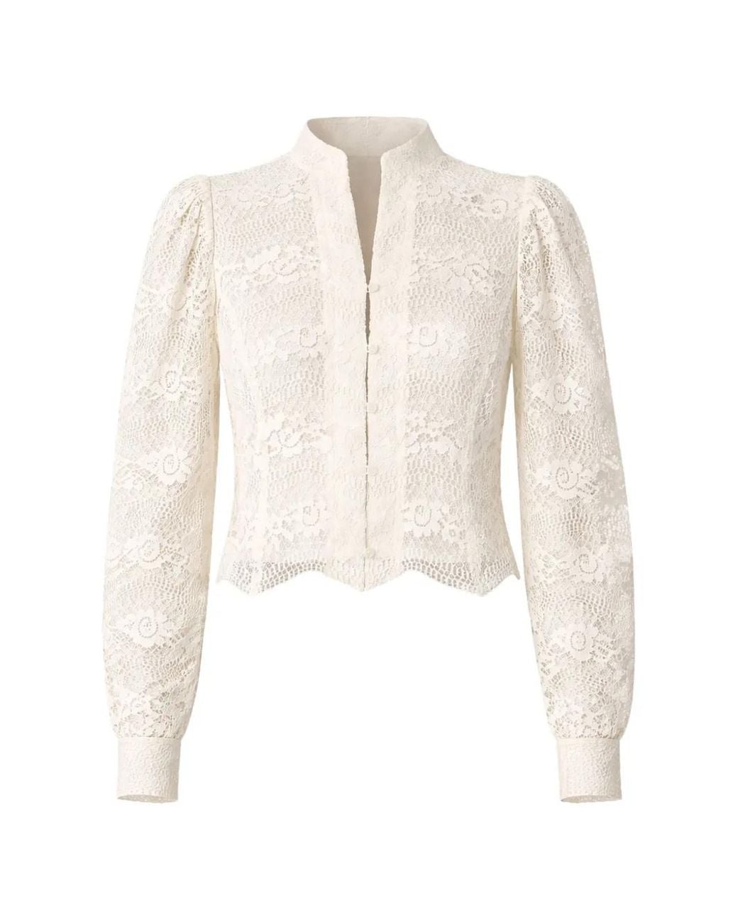 Twinset White Macramé Lace Jacket