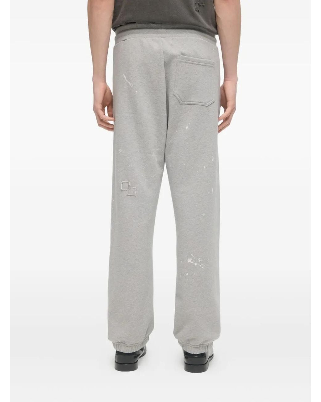 DOMREBEL Gray Staff Paint-Splatter Sweatpants for men