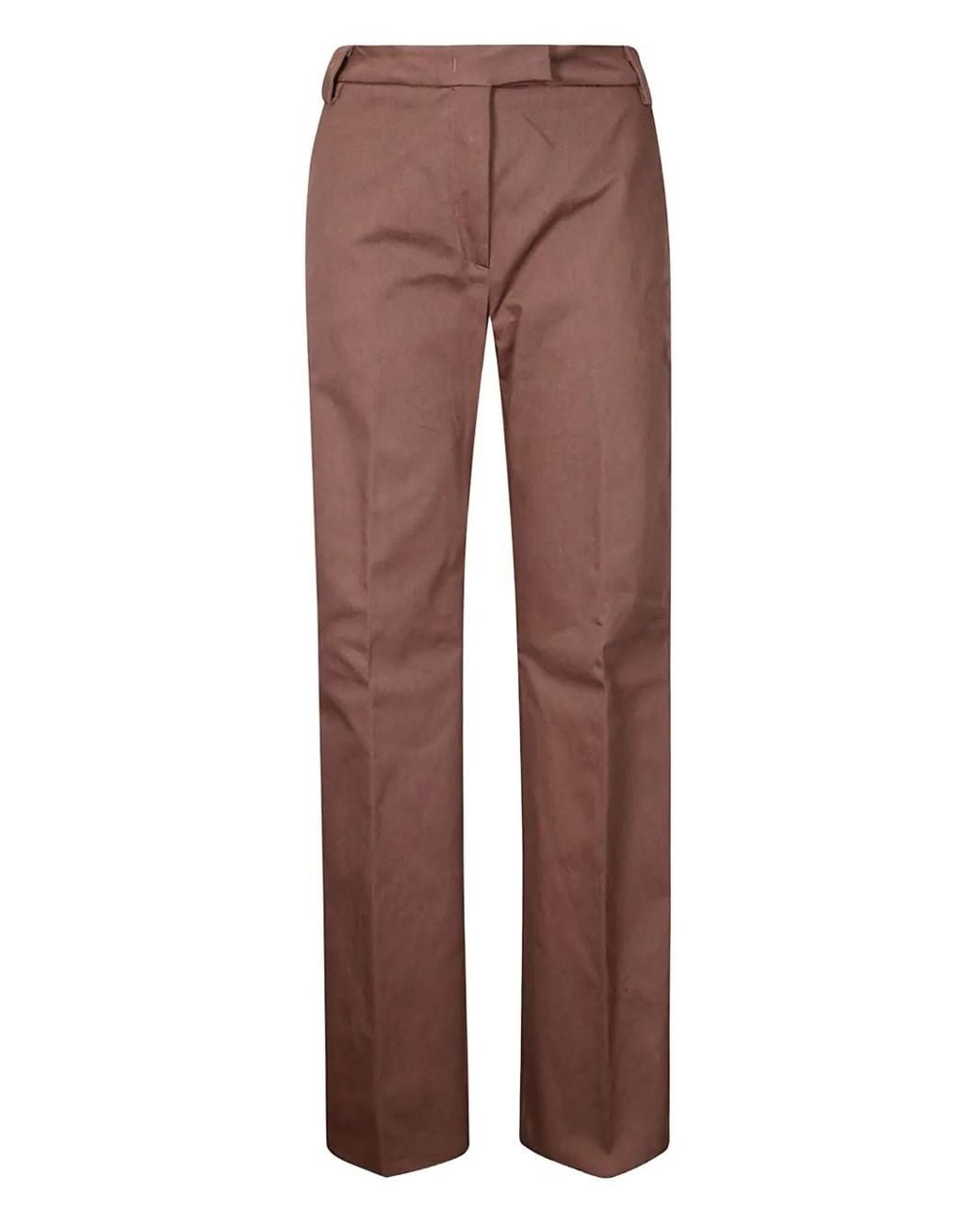 Thelatest Brown Straight-Leg Trousers
