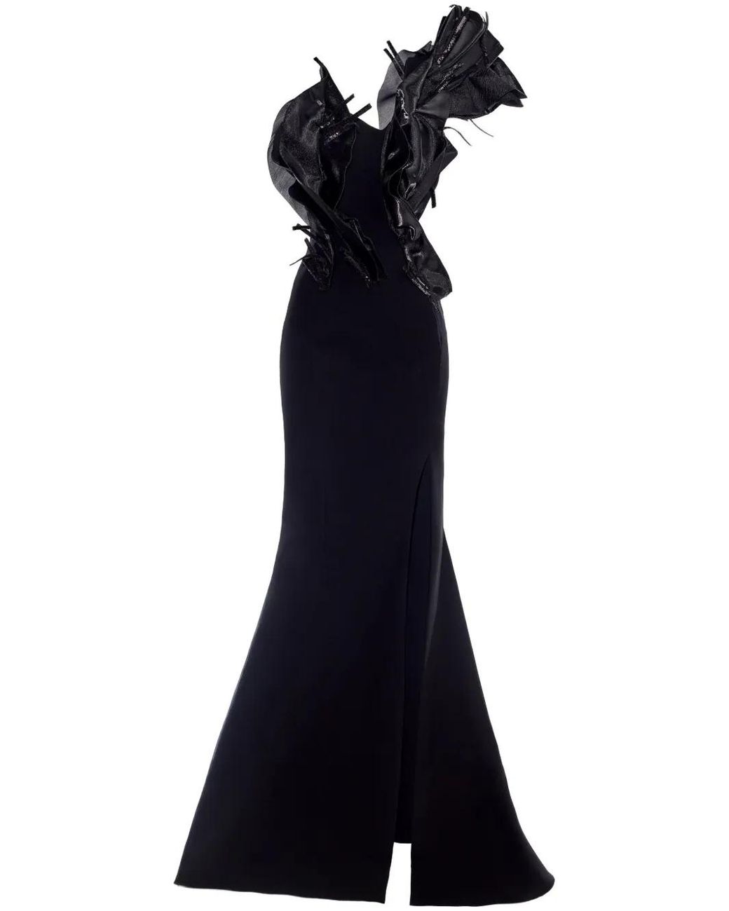 Gaby Charbachy Blue Mermaid Gown