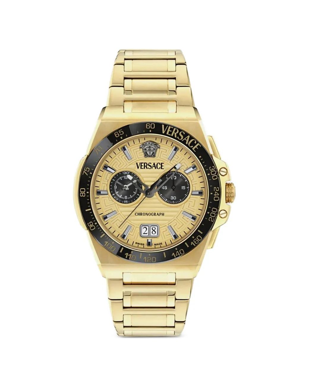 Versace Metallic Greca Reaction 43Mm Watch for men
