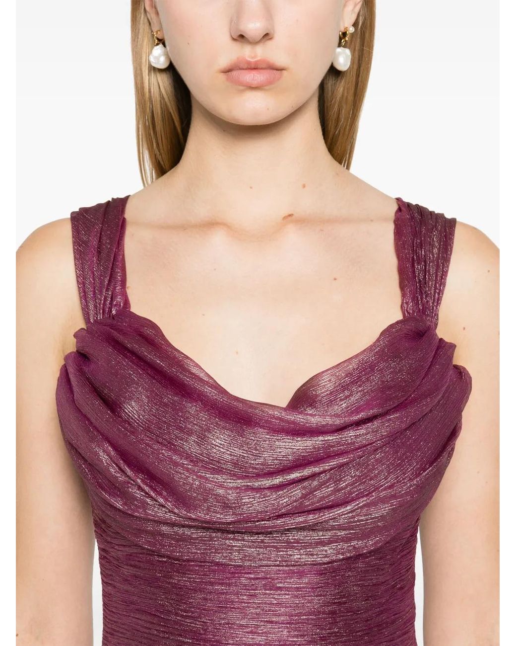 IRIS SERBAN Purple Layali Gown