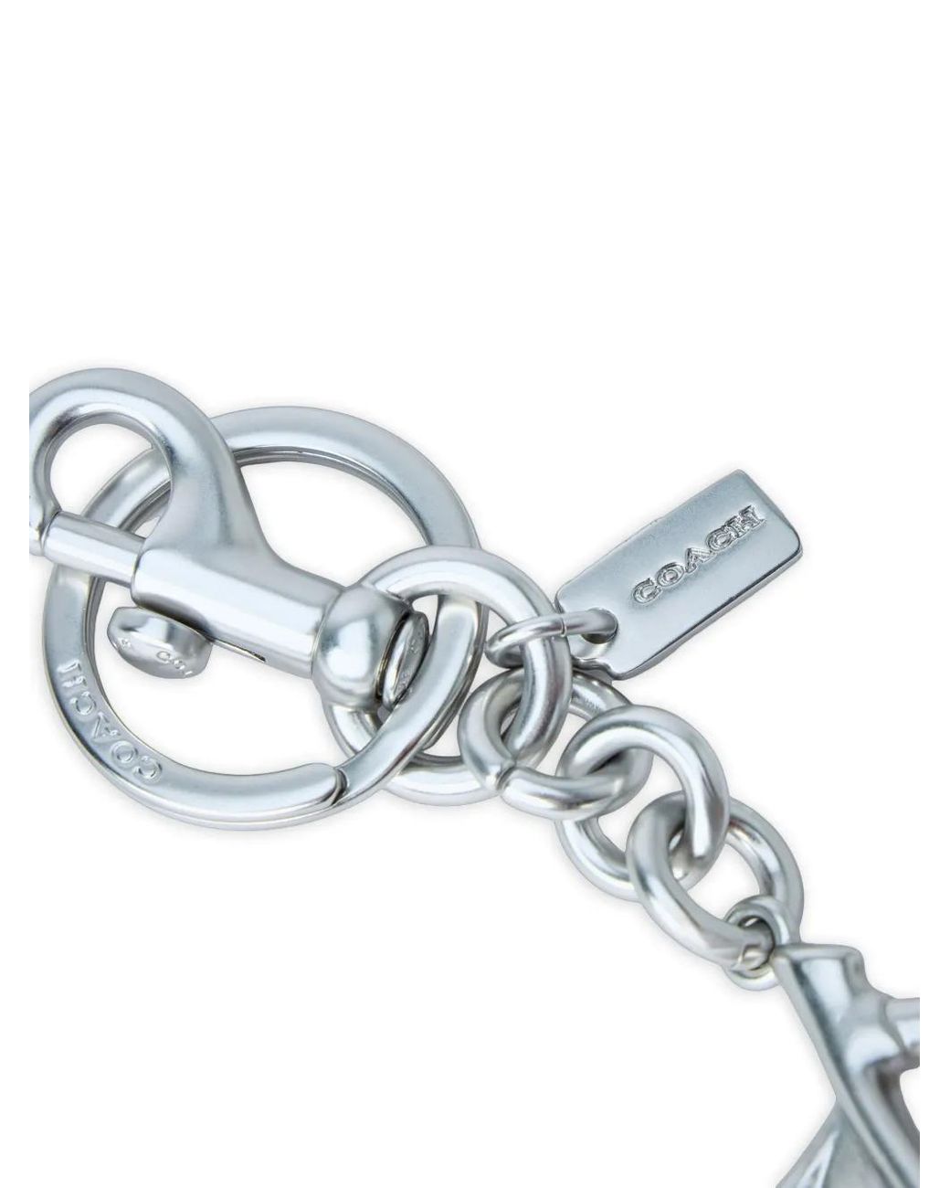 COACH White Cherry Bag Charm