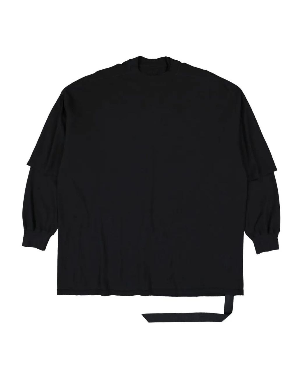Rick Owens Black Crew-Neck Sweatshirt for men