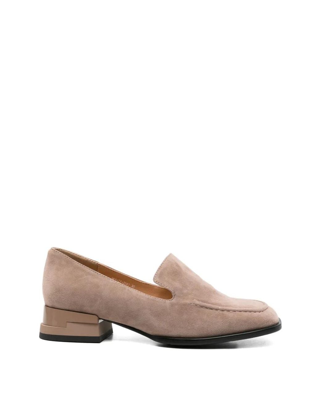 Linda Baumann Natural Square-Toe Loafers