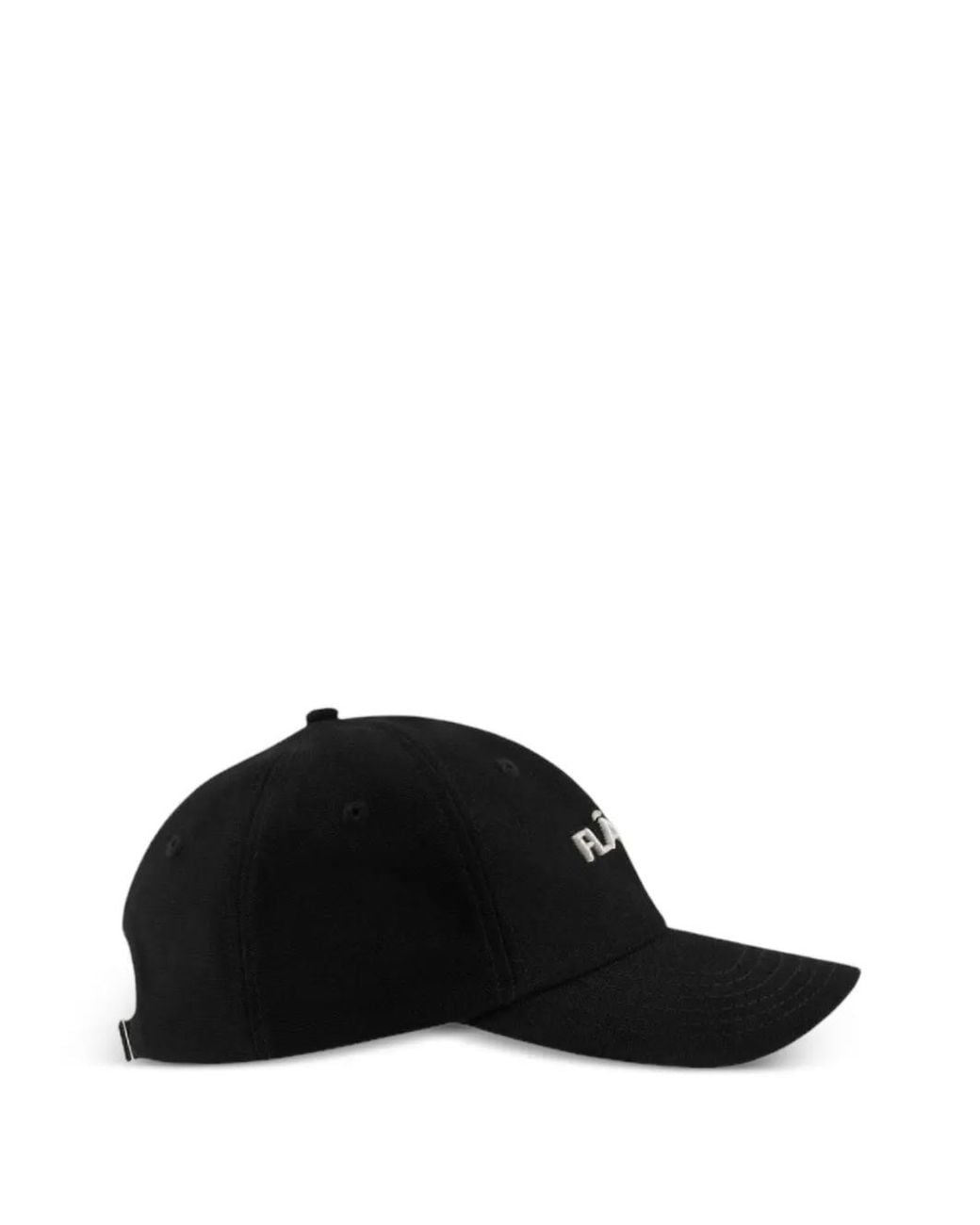 flâneur Black Logo-Embroidered Cotton Cap for men