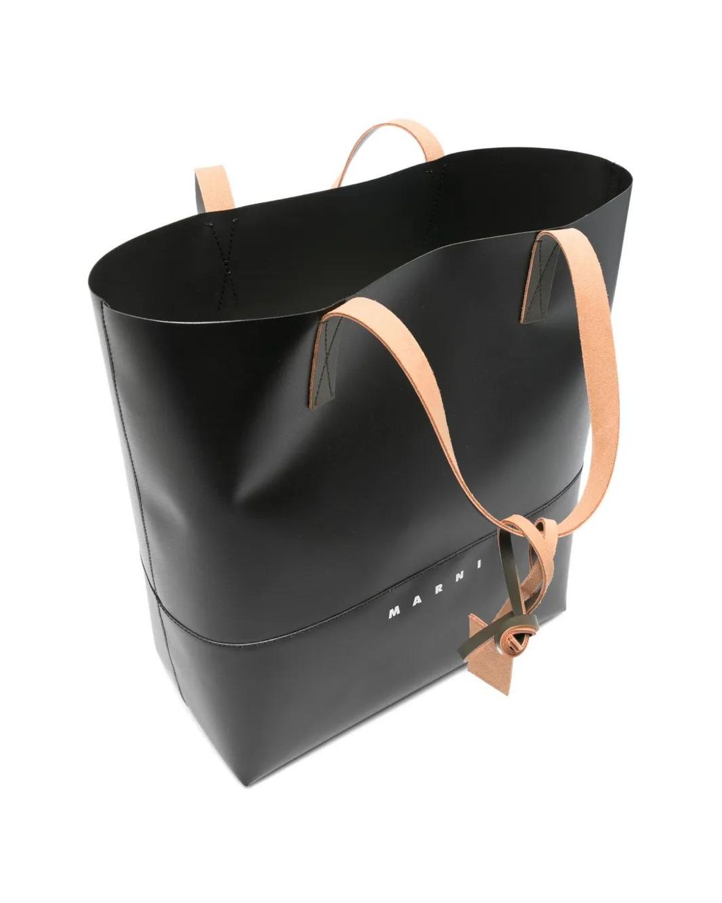 Marni Black Open Shopper With Tag