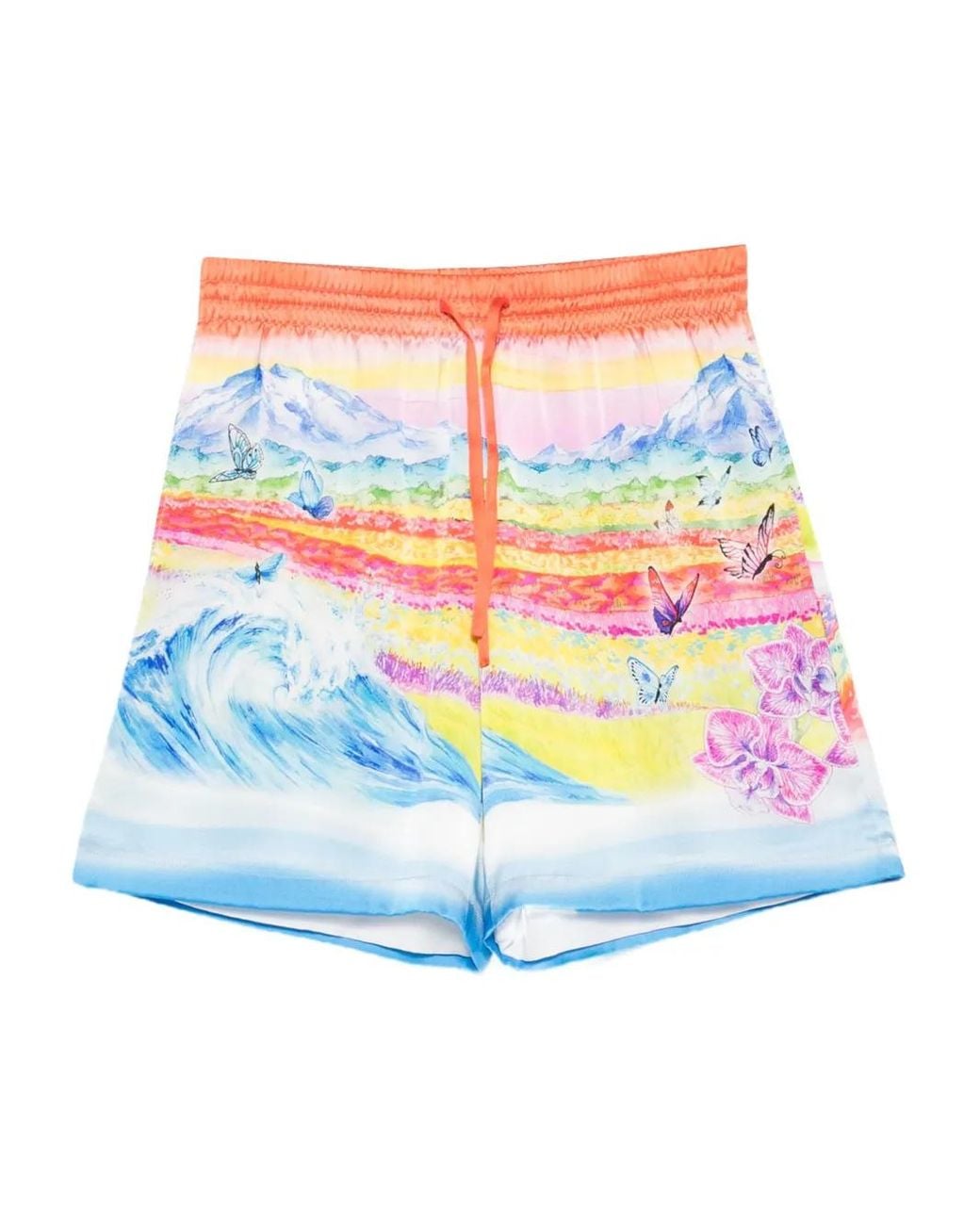 Casablanca Blue Short À Imprimé Graphique for men
