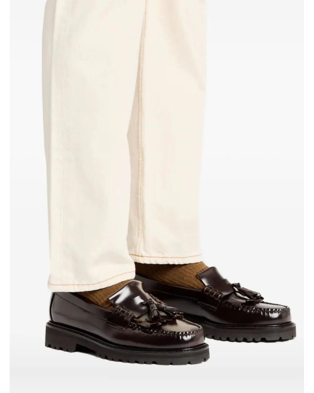 Mocasines Weejuns Layton II Kiltie G.H.BASS de hombre de color Black