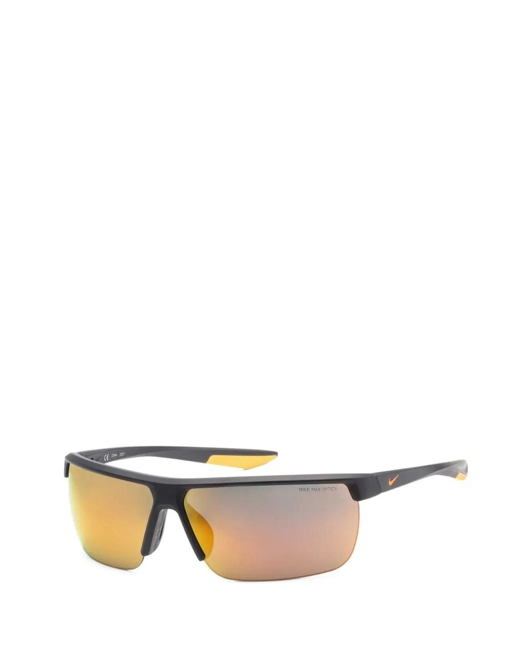Nike Black Thunderstorm Rectangle-Frame Sunglasses for men