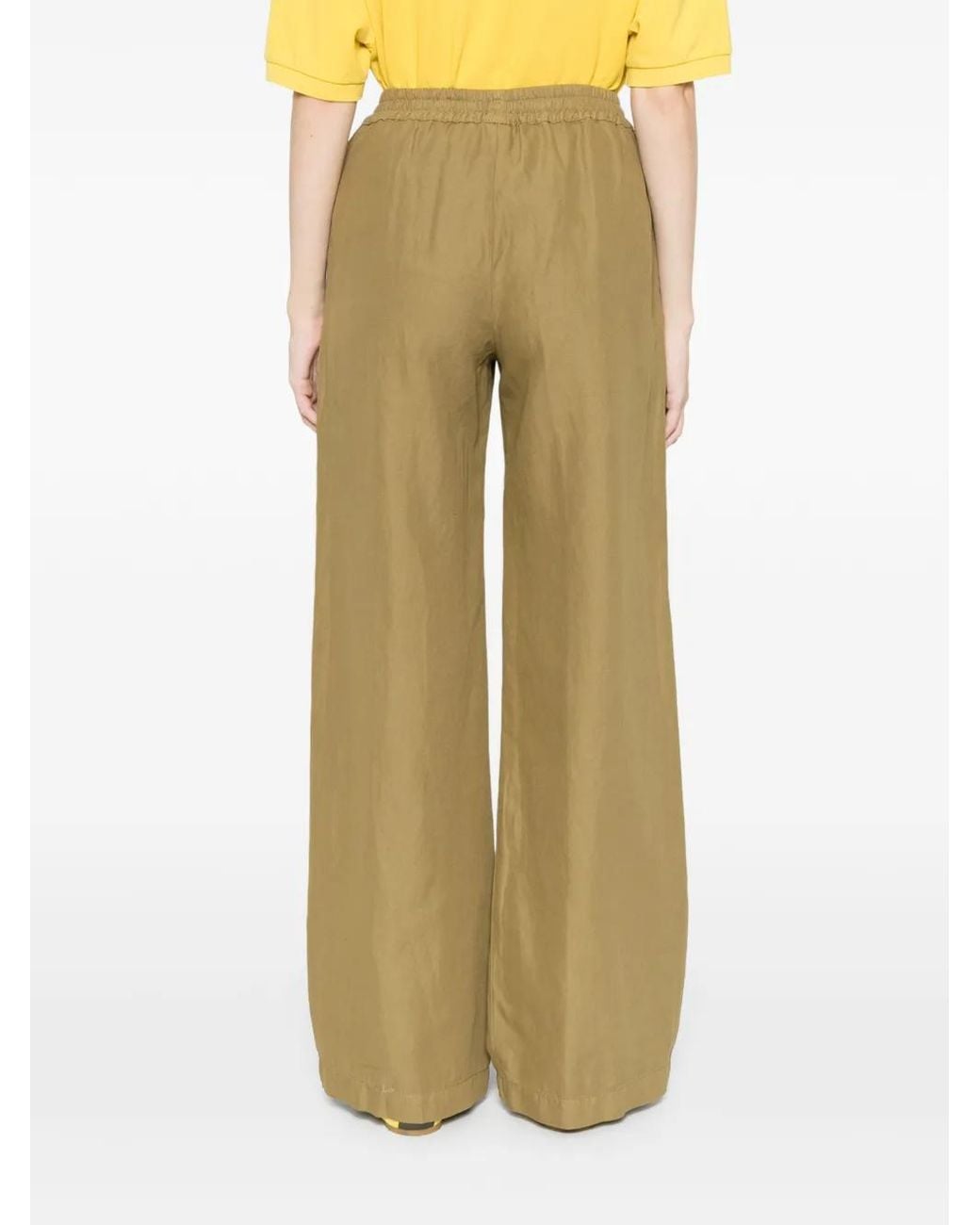 Aspesi Green Elasticated-Waist Trousers