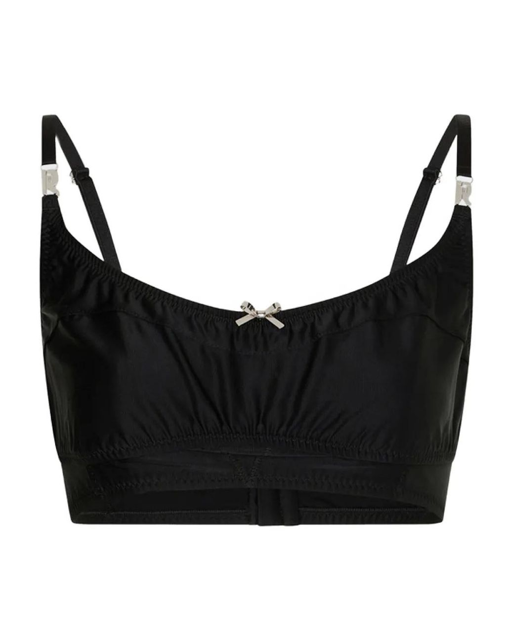 Rabanne Black Bow-Embellished Tank Top