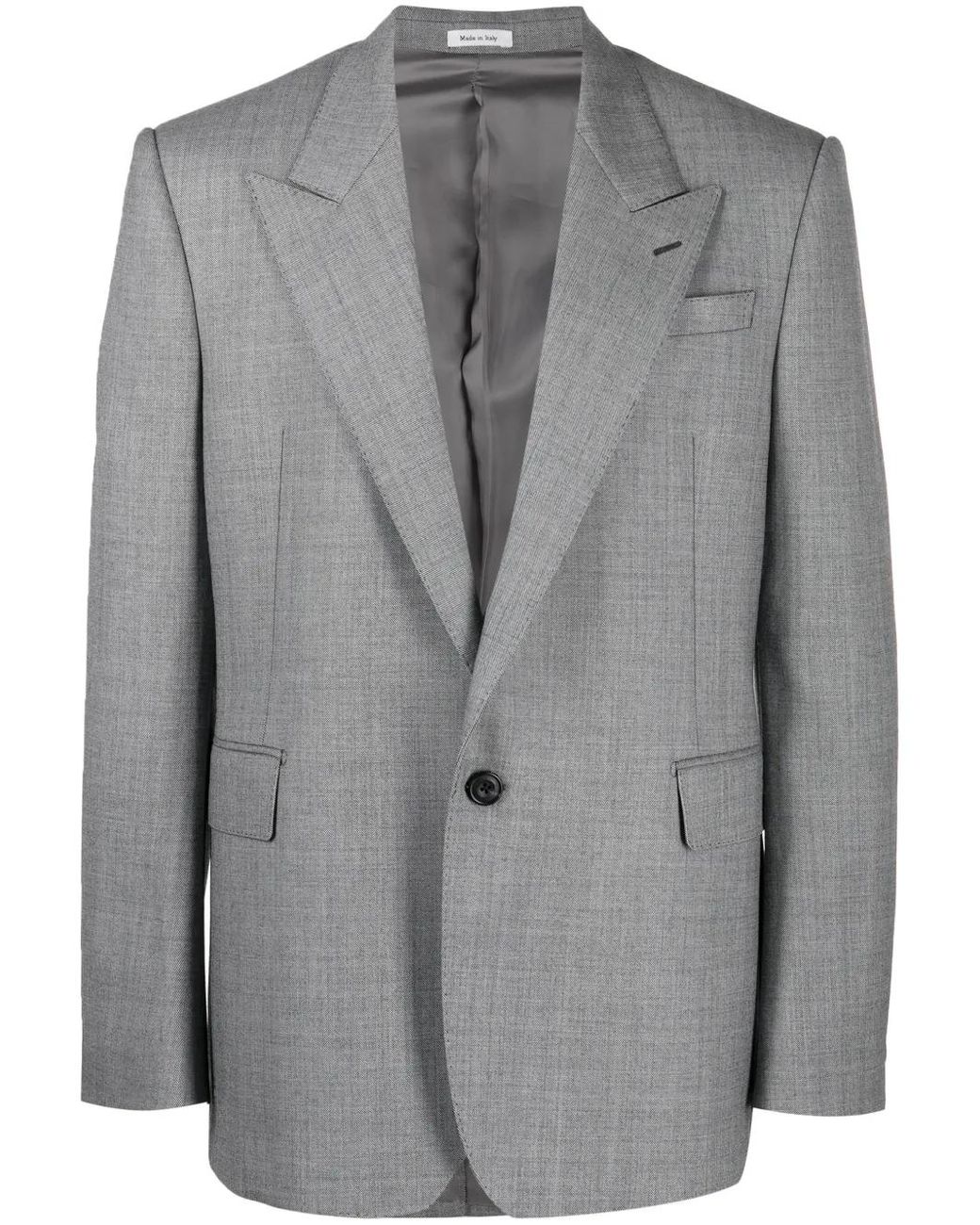 Blazer Con Botones McQueen de hombre de color Gray