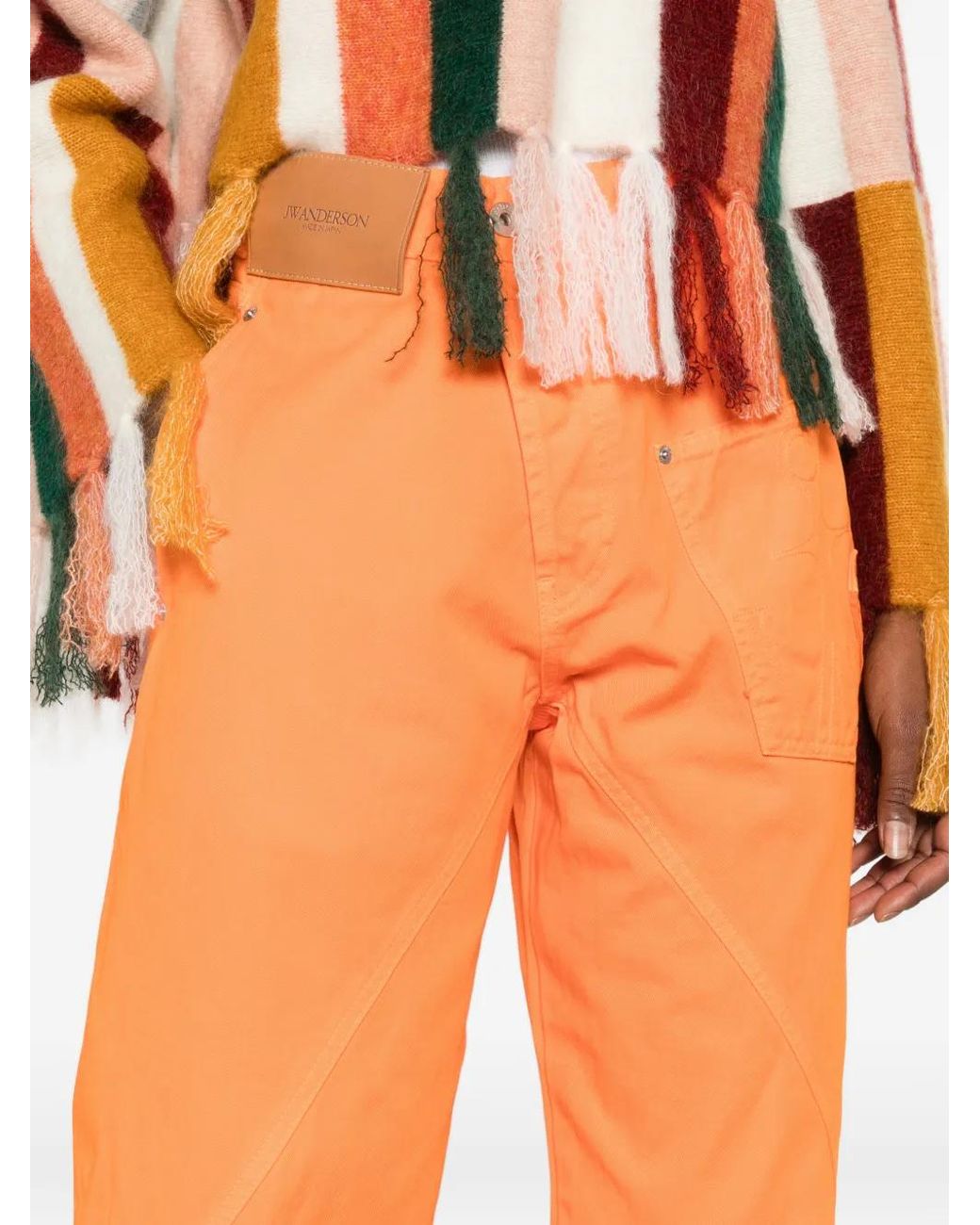 J.W. Anderson Orange Patch Pocket Jeans
