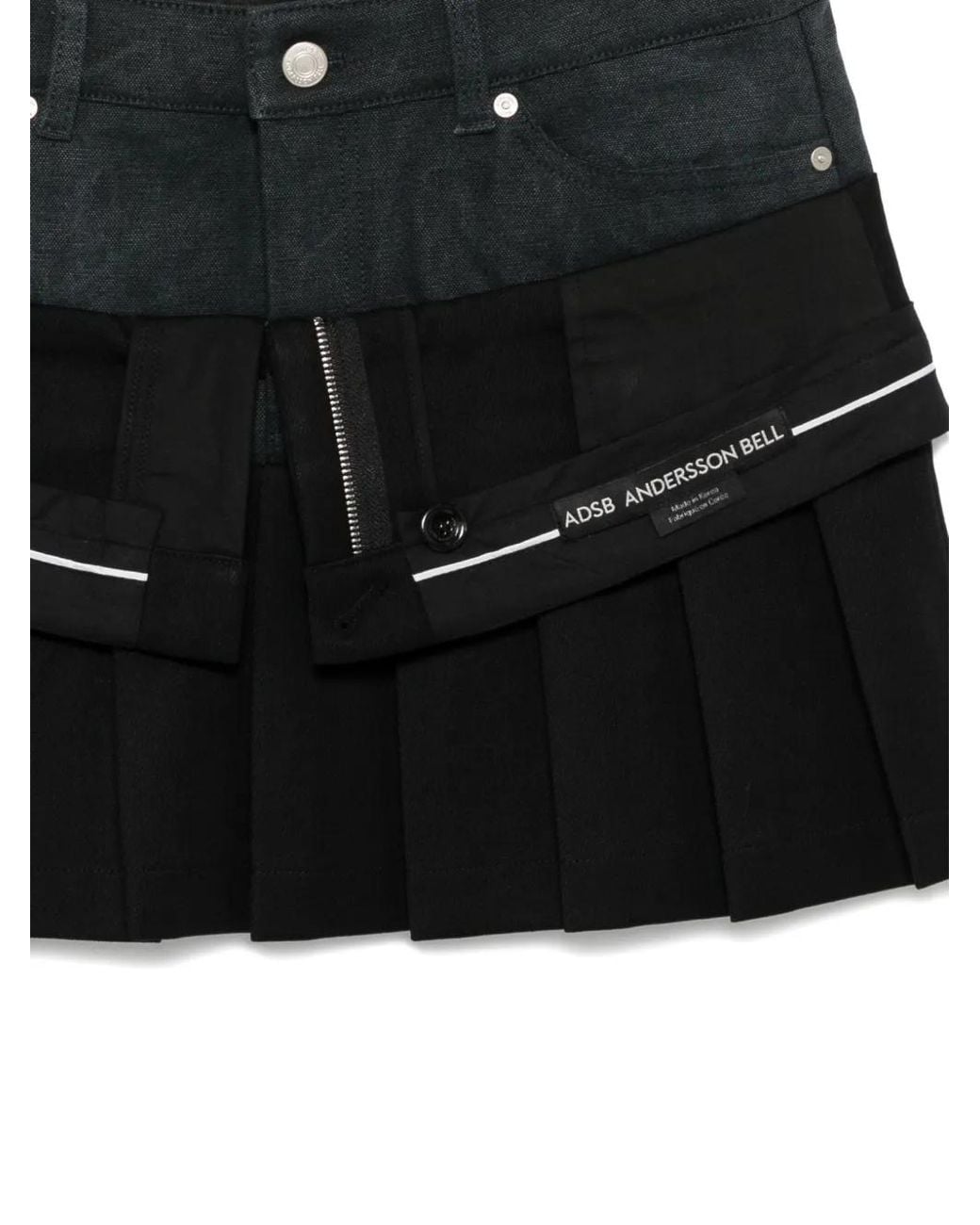 ANDERSSON BELL Black Patchwork Skirt