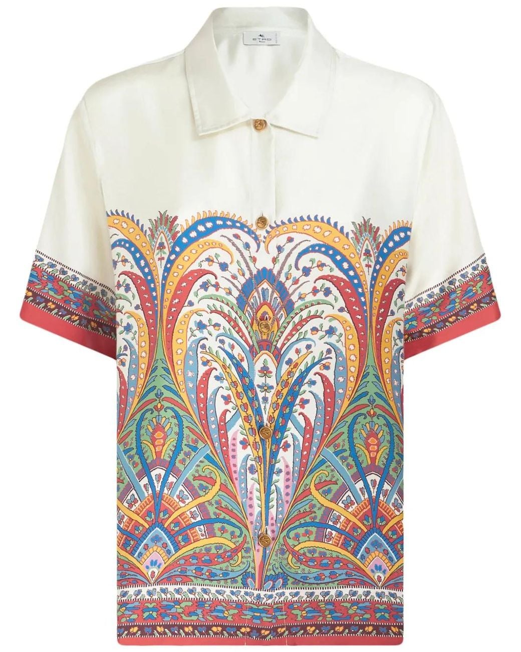 Etro White Silk Shirt