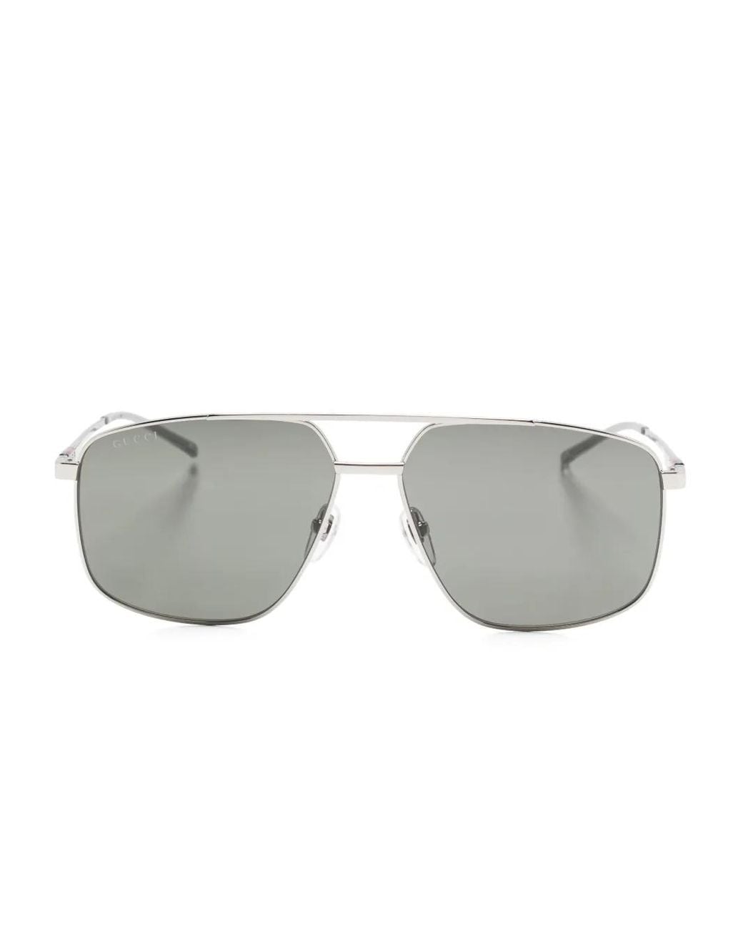Gucci Gray Pilot-Frame Sunglasses for men
