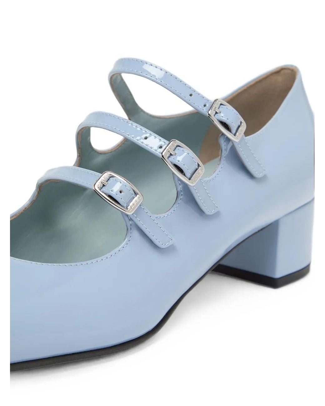 CAREL PARIS White Escarpins Kina À Triple Bride