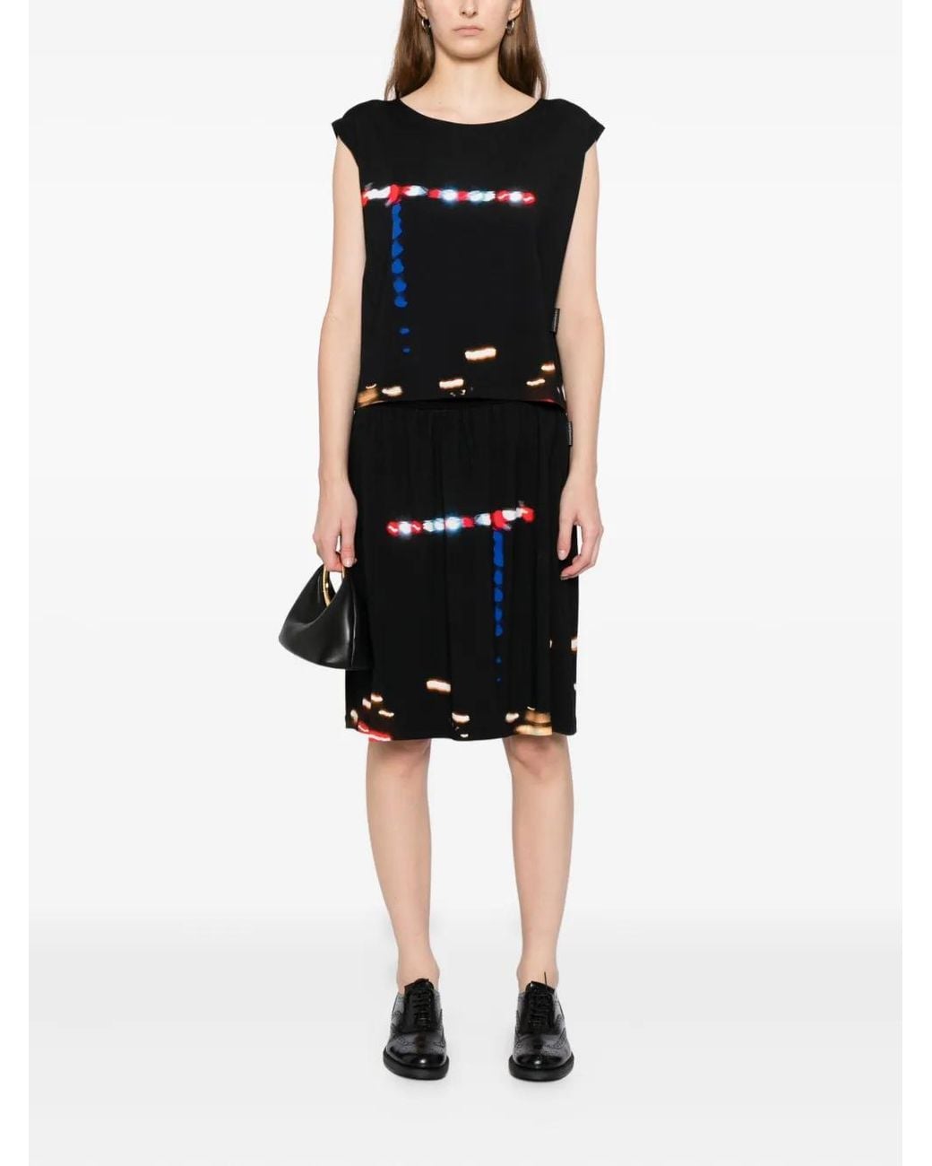 Agnes B. Black Printed Tank Top