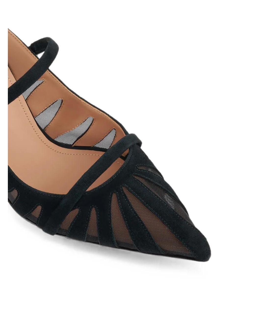 Malone Souliers Black Mules Aurora À Empiècements En Mesh