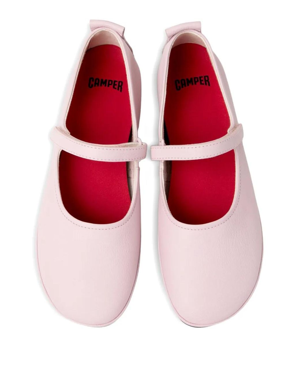 Camper Pink Right Nina Strap Ballet Flats