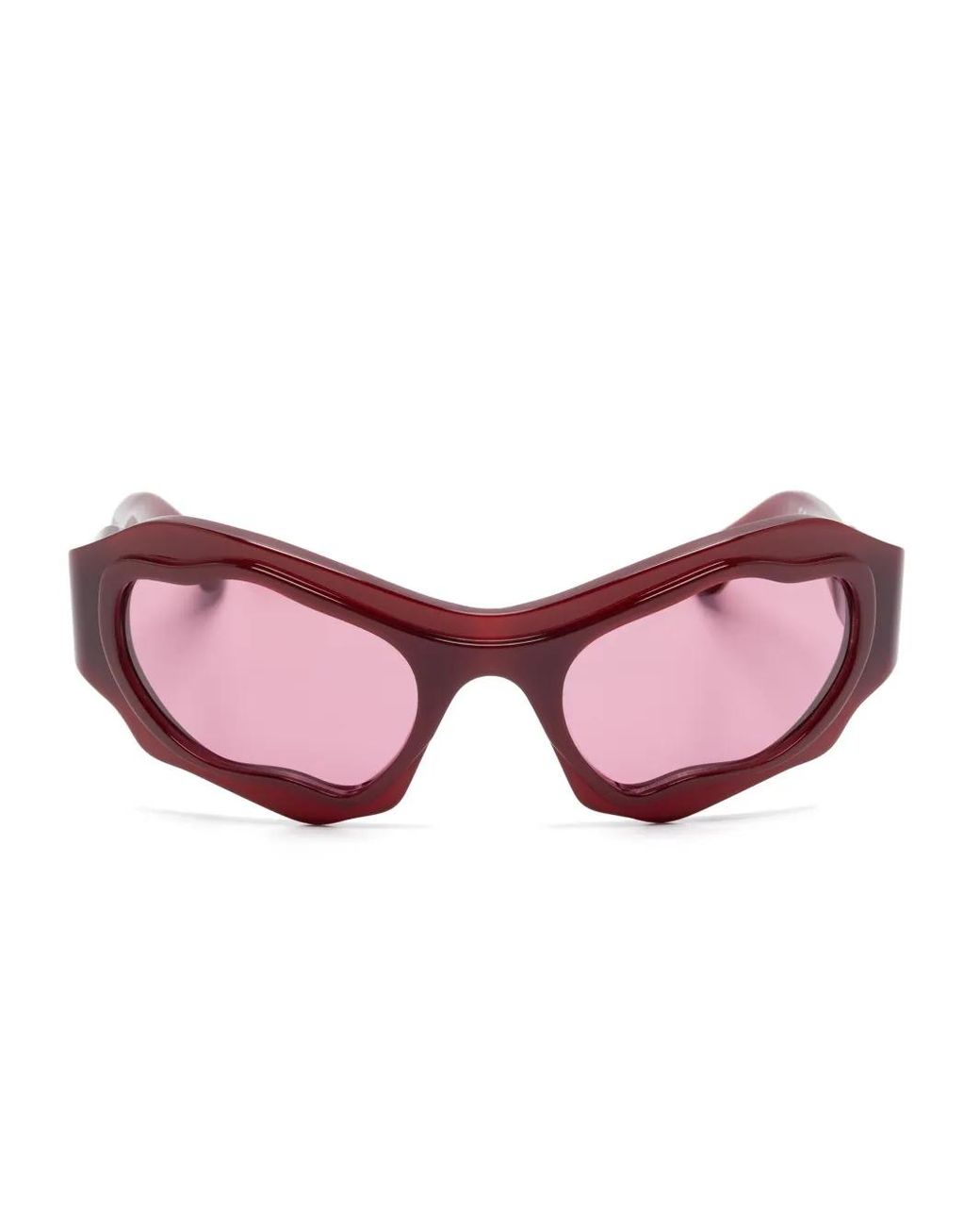 Kuboraum Pink Oversize-Frame Sunglasses