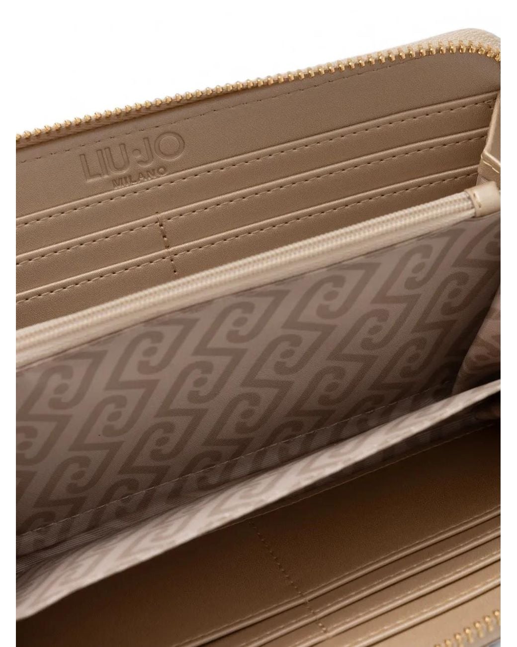 Large Zip Wallet di Liu Jo in Natural
