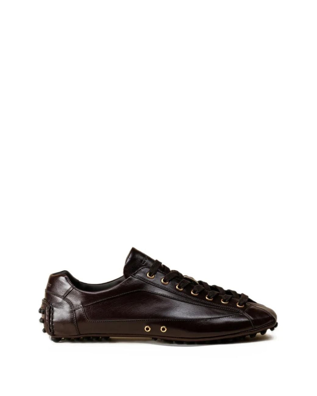 Car Shoe Black Leather Driving Sneakers for men