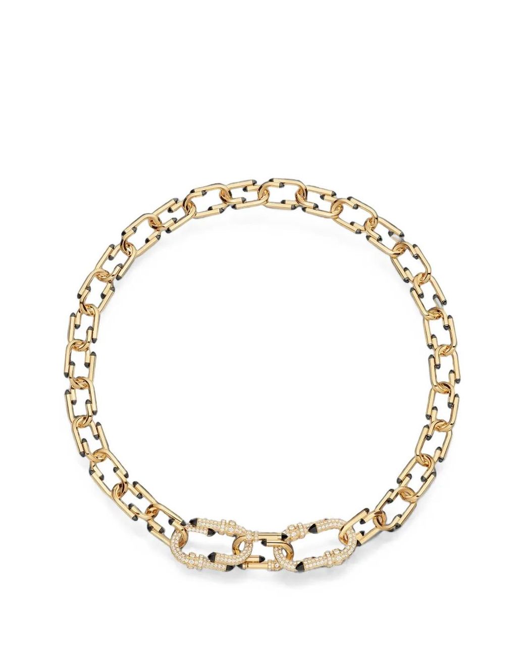 Nouvel Heritage Metallic Try Me Diamond And Enamel Necklace