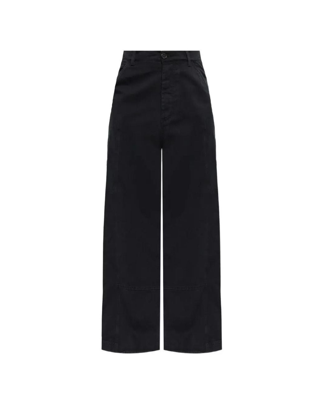 Marni Black Cotton Loose Workwear Trousers for men