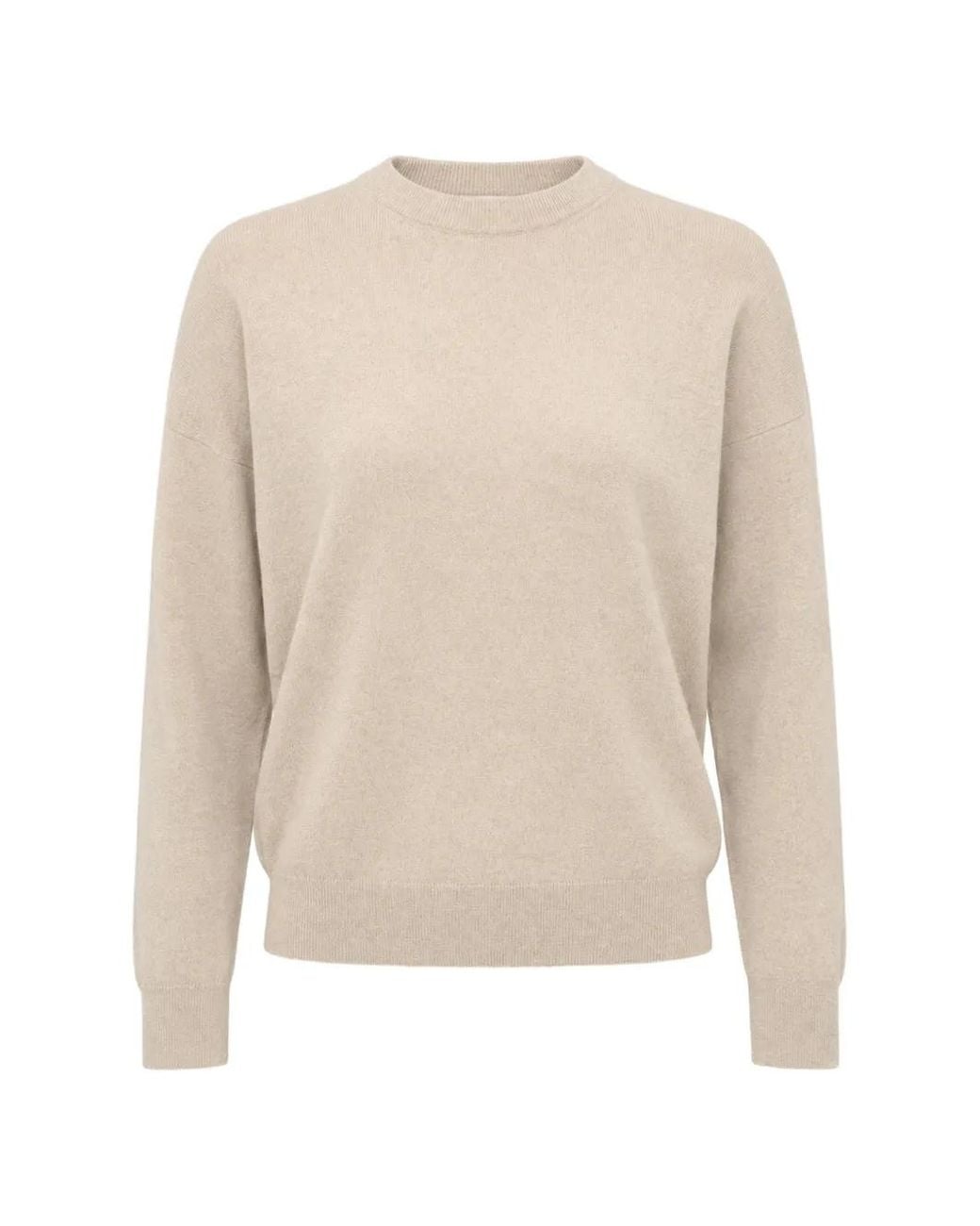 Brunello Cucinelli White Cashmere Crewneck Sweater