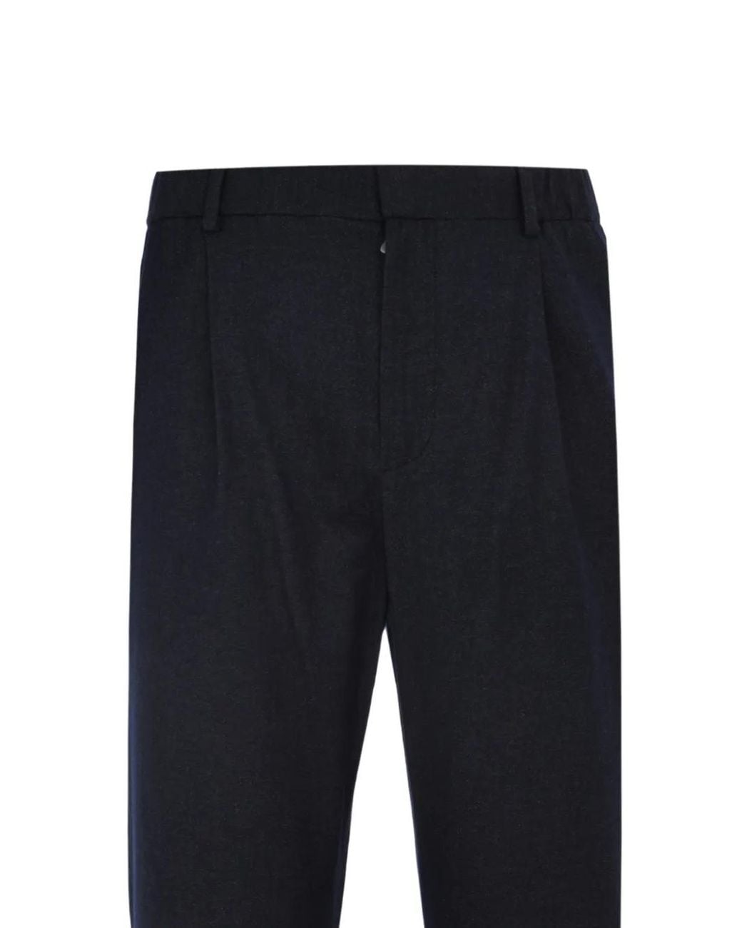 Agnona Blue Pleated Formal Trousers for men