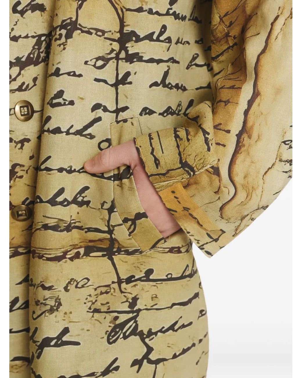 IRINA VOINEA Metallic Contracts Coat for men