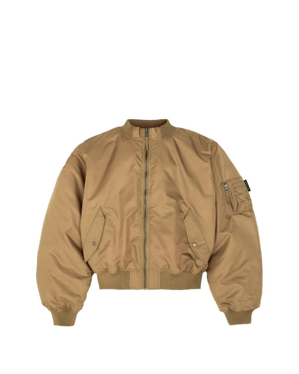 Gosha Rubchinskiy Natural Padded-Design Zip-Up Bomber Jacket
