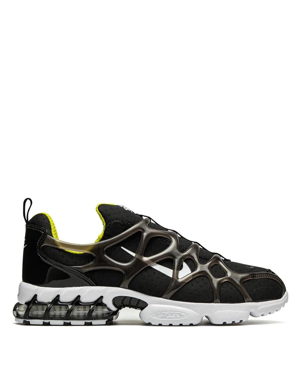 Nike Black X Stüssy Air Zoom Spiridon Kukini "Bright Cactus" Sneakers