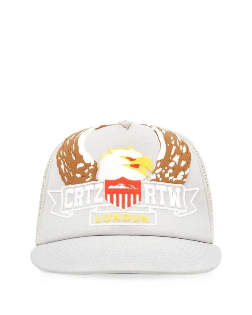 corteiz White Dipset Trucker Cap for men