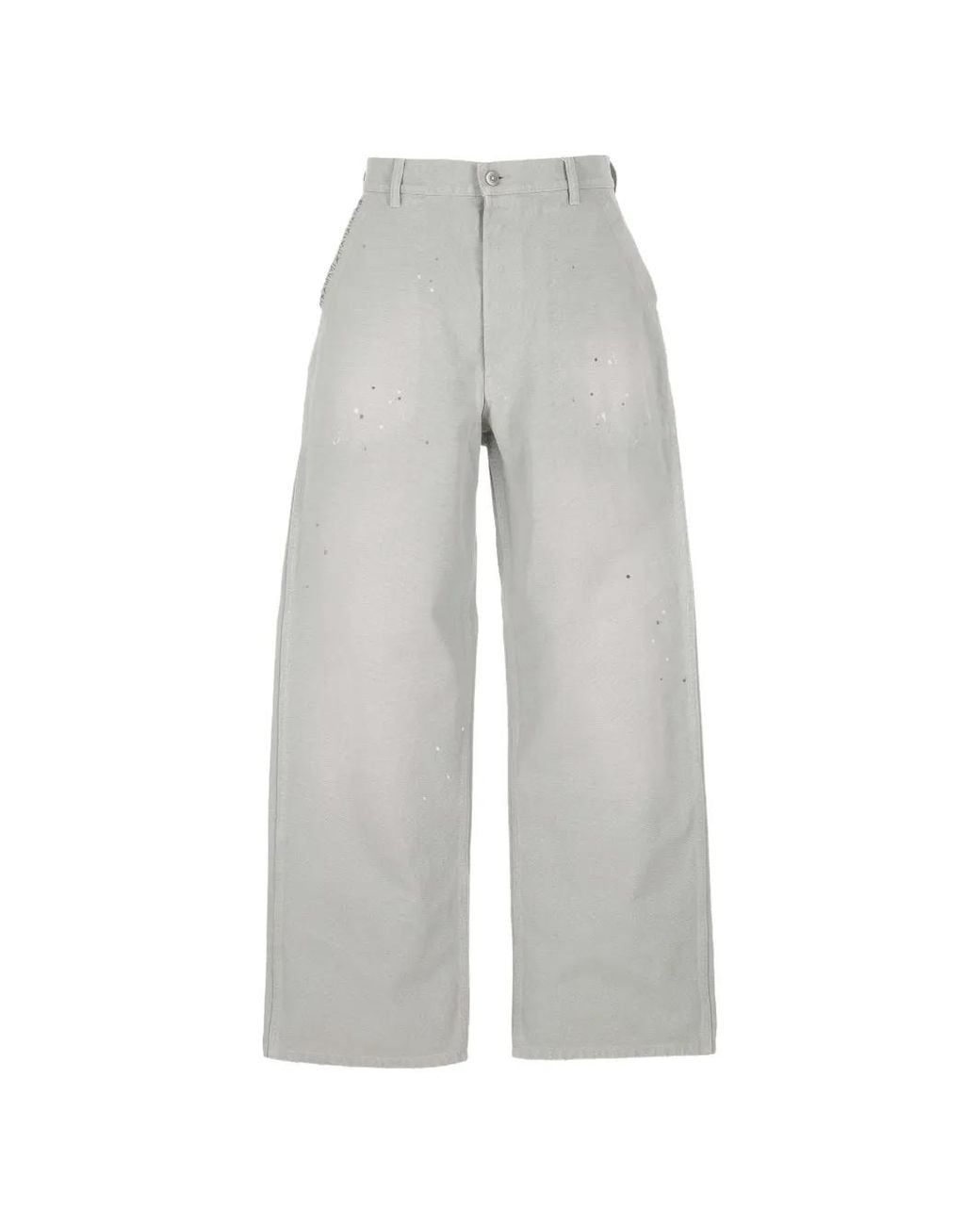 Maison Margiela Gray Pantalon Ample À Effet Taches De Peinture